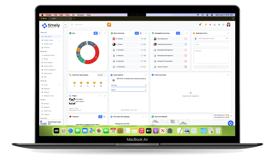 Байгууллагын датанд суурилсан дашбоард